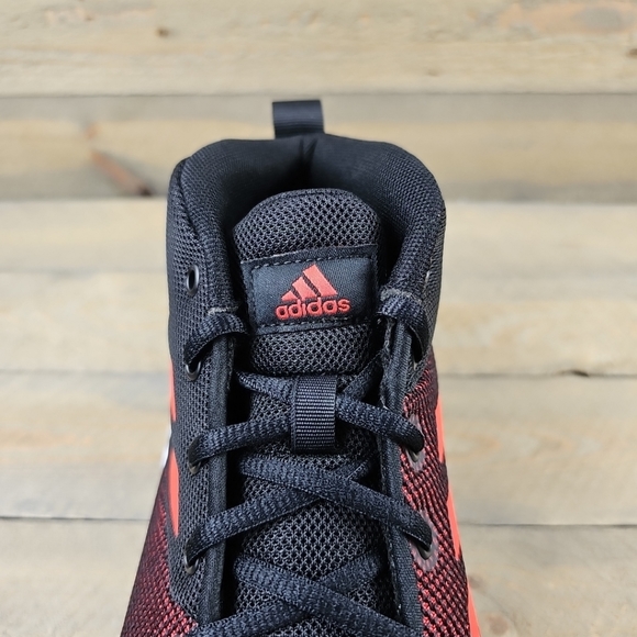 adidas Own The Game Men's Basketball Shoes Black Vivid Red White - Picture 11 of 12